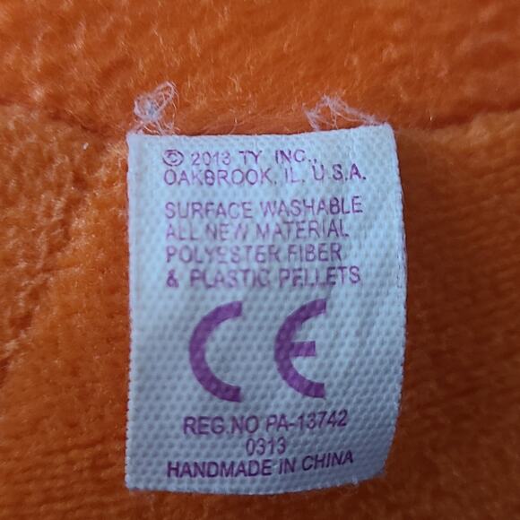 Tigger 2013 TY Beanie Ballz medium Buddy size 8in ball Disney Cat - Picture 5 of 5